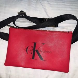 Red Calvin Klein Fanny Pack